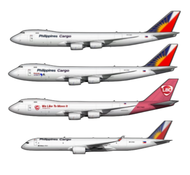 PAL Cargo B747-8F and A350F and LBC Express Air Cargo B747-8F