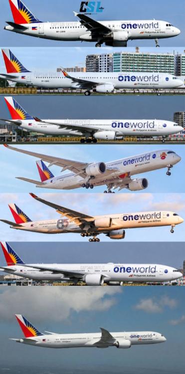 PAL Fleet One World alliance livery 
